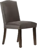 64-6NB-SVMSTCSM Reese Dark Brown Nail Button Back Dining Chair- Skyline Furniture