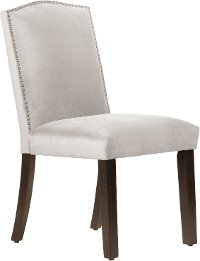 64-6NB-PWMSTDV Mystere Dove Nail Button Arched Back - Dining Chair