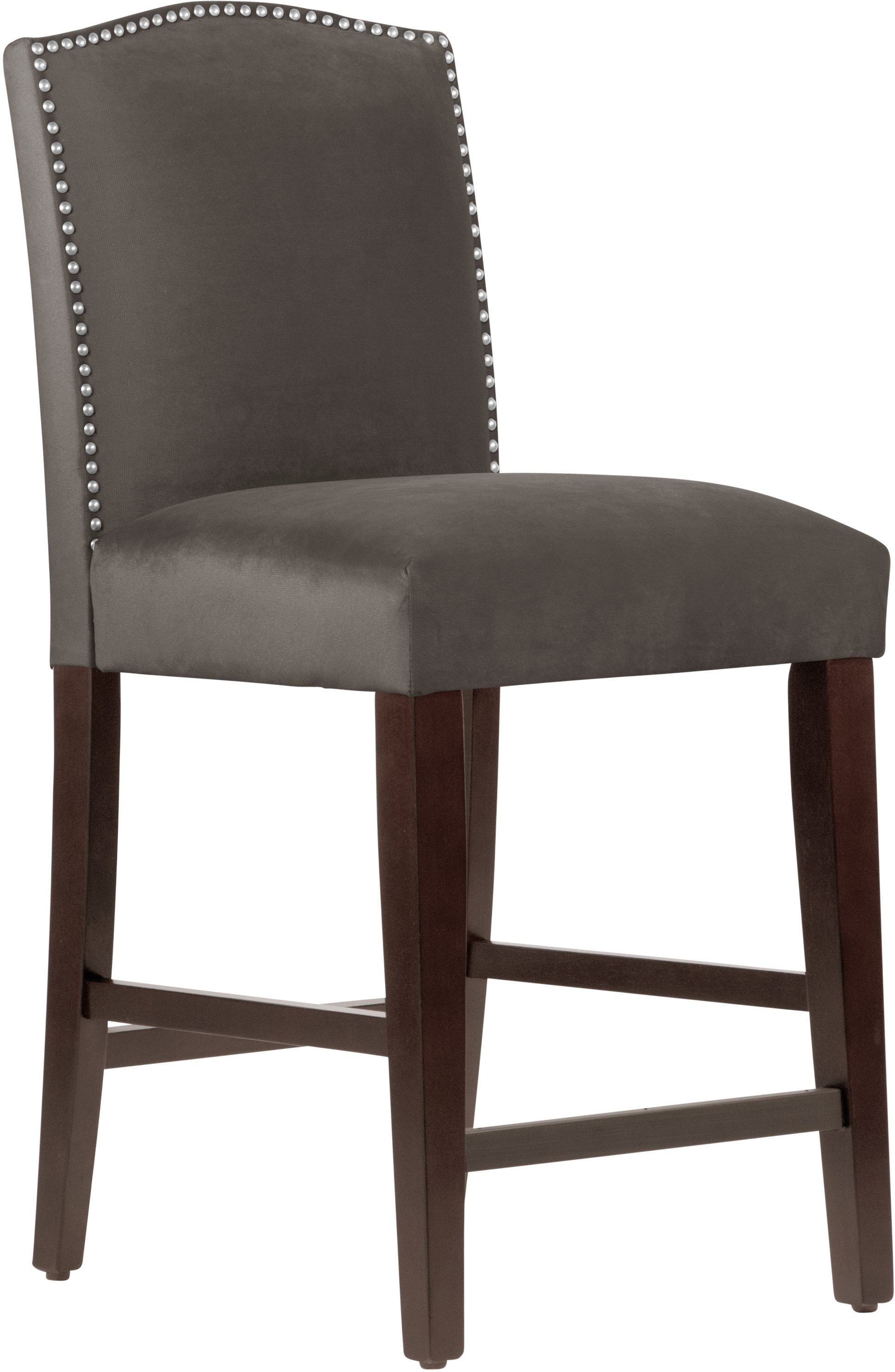 64-7NB-SVMSTCSM Mystere Cosmic Nail Button Arched Back - Counter Stool-1