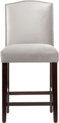 64-7NB-PWMSTDV Mystere Dove Nail Button Arched Back - Counter Stool-4