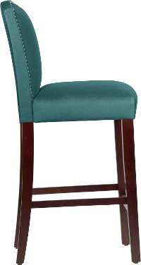 64-8NB-PWMSTPCC Mystere Peacock Nail Button Back - Bar Stool-2