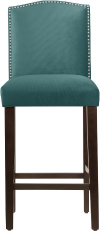 64-8NB-PWMSTPCC Mystere Peacock Nail Button Back - Bar Stool-4