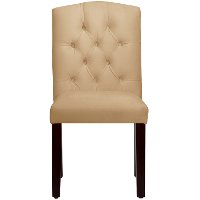 69-6VLVBCK Velvet Buckwheat Tufted Arched Back - Dining Chair-2