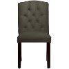 69-6VLVPWT Velvet Pewter Tufted Arched Back - Dining Chair-2