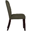 69-6VLVPWT Velvet Pewter Tufted Arched Back - Dining Chair-3