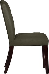 69-6VLVPWT Velvet Pewter Tufted Arched Back - Dining Chair-3