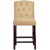 69-7VLVBCK Velvet Buckwheat Tufted Arched Back - Counter Stool-2