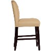 69-7VLVBCK Velvet Buckwheat Tufted Arched Back - Counter Stool-3