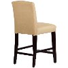 69-7VLVBCK Velvet Buckwheat Tufted Arched Back - Counter Stool-4