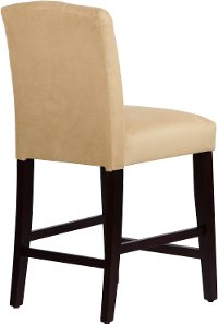 69-7VLVBCK Velvet Buckwheat Tufted Arched Back - Counter Stool-4