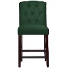 69-7VLVEMR Velvet Emerald Tufted Arched Back - Counter Stool-2