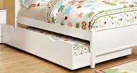White Classic Twin Trundle Unit - Prismo