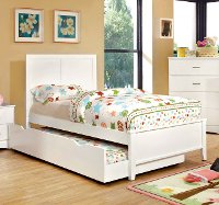 Classic White Twin Bed - Prismo