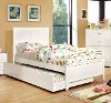Clearance Classic White Twin Bed - Prismo