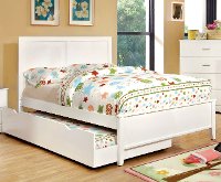 White Classic Full Size Bed - Prismo