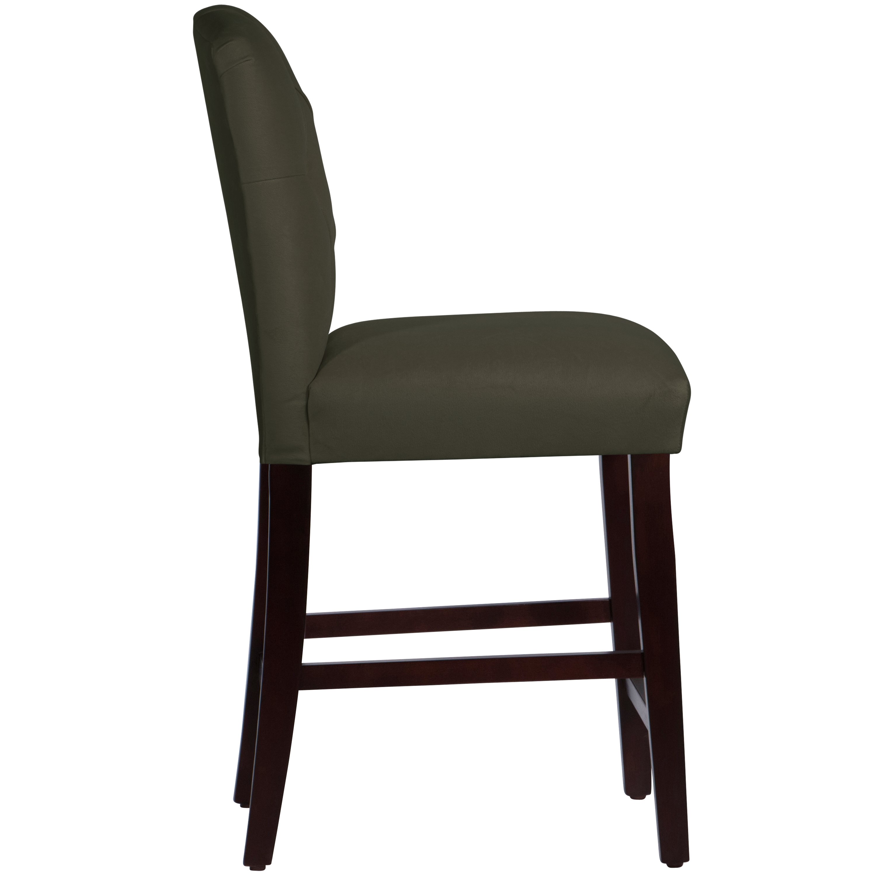 69-7VLVPWT Velvet Pewter Tufted Arched Back - Counter Stool-2