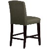 69-7VLVPWT Velvet Pewter Tufted Arched Back - Counter Stool-3