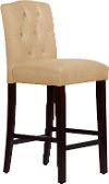 69-8VLVBCK Velvet Buckwheat Tufted Arched Back - Bar Stool