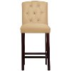 69-8VLVBCK Velvet Buckwheat Tufted Arched Back - Bar Stool-2