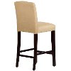 69-8VLVBCK Velvet Buckwheat Tufted Arched Back - Bar Stool-4