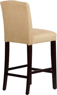 69-8VLVBCK Velvet Buckwheat Tufted Arched Back - Bar Stool-4