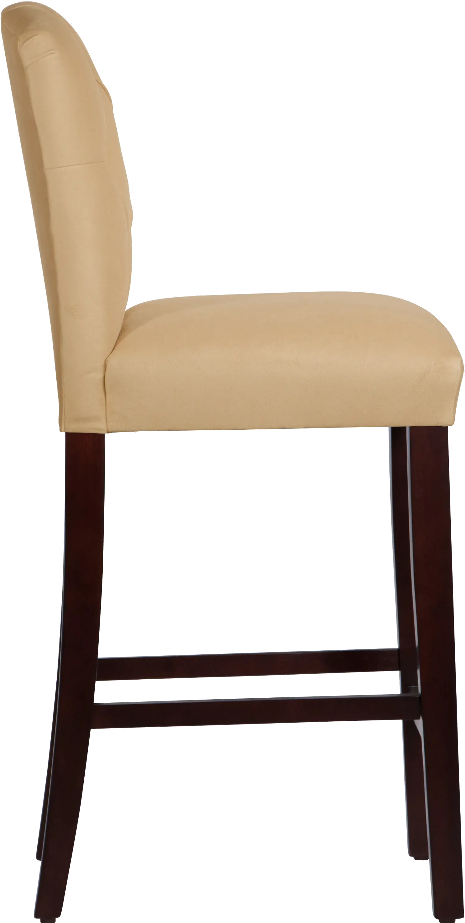 69-8VLVBCK Velvet Buckwheat Tufted Arched Back Bar Stool-3