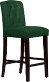 69-8VLVEMR Velvet Emerald Tufted Arched Back - Bar Stool