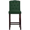 69-8VLVEMR Velvet Emerald Tufted Arched Back - Bar Stool-2