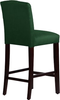 69-8VLVEMR Velvet Emerald Tufted Arched Back - Bar Stool-4