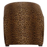 80-2CHTERT Cheetah Earth Ottoman