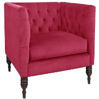 3005RGLSNG Regal Sangria Tufted Arm Chair