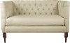 3006RGLANTWHT Regal Antique White Tufted Settee