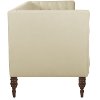 3006RGLANTWHT Regal Antique White Tufted Settee-2