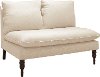 5106LNNTLC Linen Talc Armless Love Seat