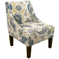 72-1LDBPCC Ladbroke Peacock Swoop Arm Chair