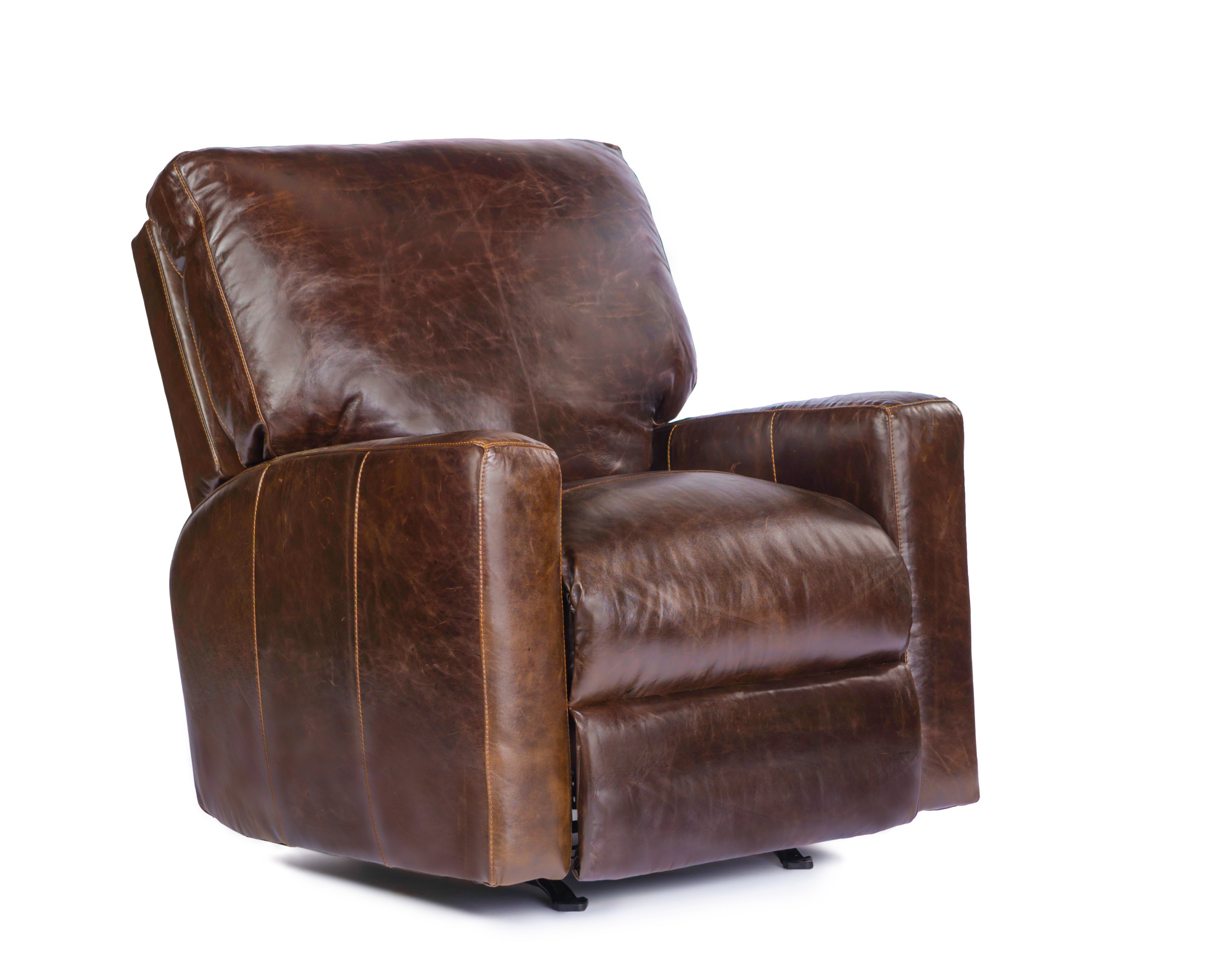 Mayfair Tobacco Brown Leather Power Recliner-1