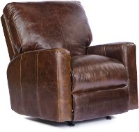 Tobacco Brown Leather Power Recliner - Mayfair