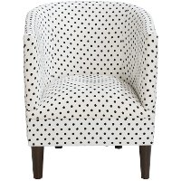 81-1DRTWHT Dorothy White Tub Chair