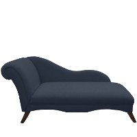 9087LNNNV Linen Navy Chaise Lounge