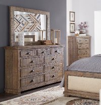Gray Solid Pine Dresser - Willow Collection