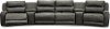 Slate Gray 6 Piece 4x Power Reclining Sectional Sofa - Dazzle-2