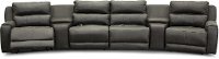 Slate Gray 6 Piece 4x Power Reclining Sectional Sofa - Dazzle-2