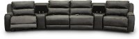 Slate Gray 6 Piece 4x Power Reclining Sectional Sofa - Dazzle-3