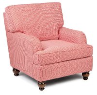 1676/KEELEY-RED Red Accent Chair - Keeley