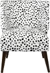 96-1TGBLCWHT Togo Black And White Modern Chair
