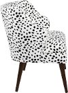 96-1TGBLCWHT Togo Black And White Modern Chair -2