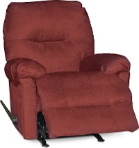 Burgundy Rocker Recliner - Rodney