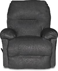 Dark Gray-Brown Rocker Recliner - Rodney