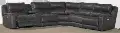 Dazzle Slate Gray 6 Piece Power Reclining Sectional