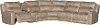 Dazzle Taupe 6 Piece Power Reclining Sectional